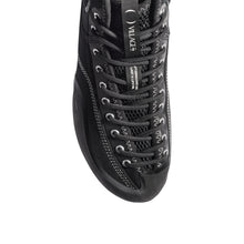 Load image into Gallery viewer, VILLAGE PM - "1.00 PM MID" LEATHER/SUEDE/CANVAS SHOES (BLACK/NATURAL BLACK)