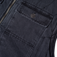 Cargar imagen en el visor de la galería, HODDLE - "ZIP UP" CARPENTER VEST (BLACK)