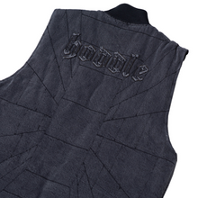 Cargar imagen en el visor de la galería, HODDLE - "ZIP UP" CARPENTER VEST (BLACK)