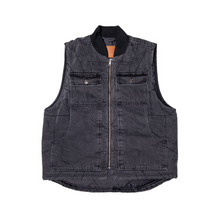 Cargar imagen en el visor de la galería, HODDLE - "ZIP UP" CARPENTER VEST (BLACK)