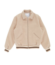 Load image into Gallery viewer, POP TRADING CO. - &quot;VARSITY&quot; JACKET (WHITE PEPPER)
