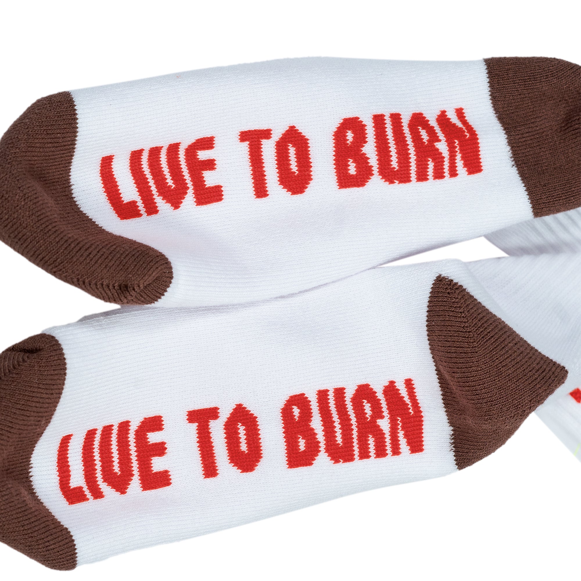 "BIGHEAD" SOCKS (WHITE/BURGUNDY/RED)-2