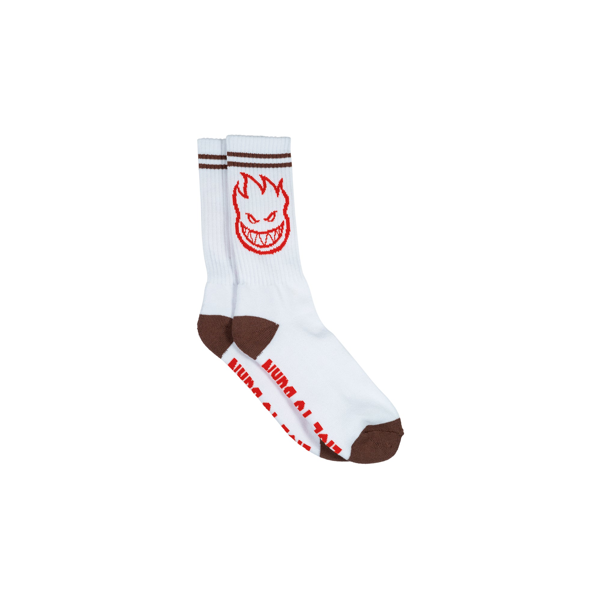 "BIGHEAD" SOCKS (WHITE/BURGUNDY/RED)-1