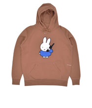 Load image into Gallery viewer, POP TRADING CO. - &quot;MIFFY&quot; APPLIQUE HOODIE (BROWN)
