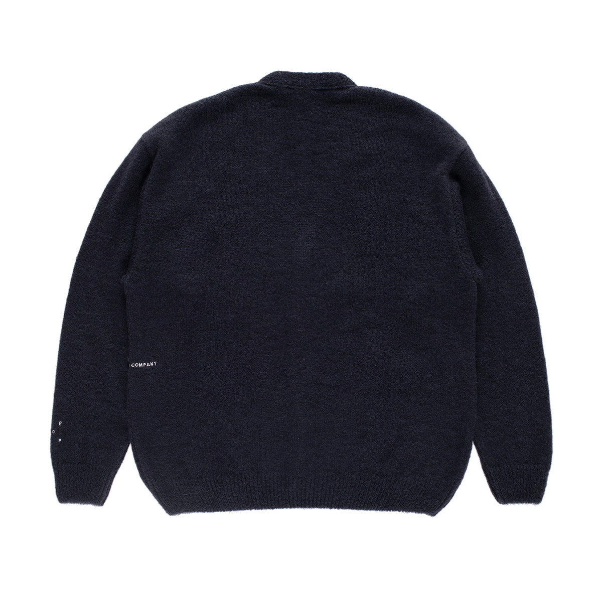 "KNITTED" MOHAIR CARDIGAN (NAVY)
