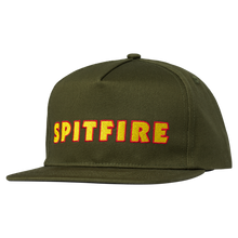 Load image into Gallery viewer, SPITFIRE WHEELS - &quot;LTB SCRIPT&quot; SNAPBACK (OLIVE)
