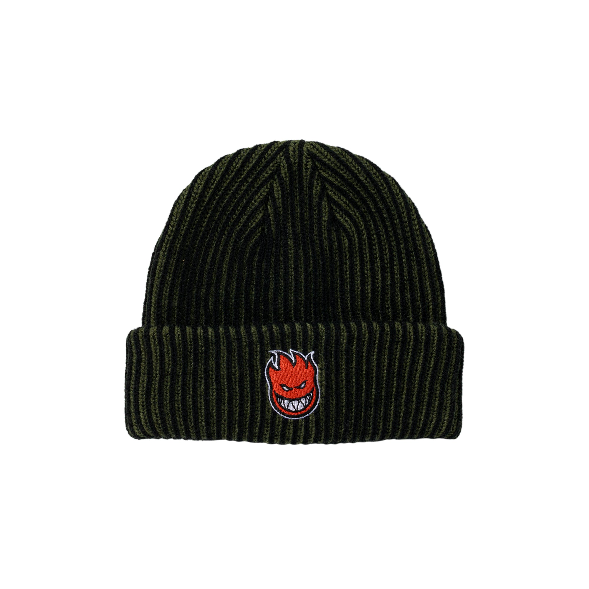 "BIGHEAD FILL" CUFF BEANIE (OLIVE/BLACK/RED)