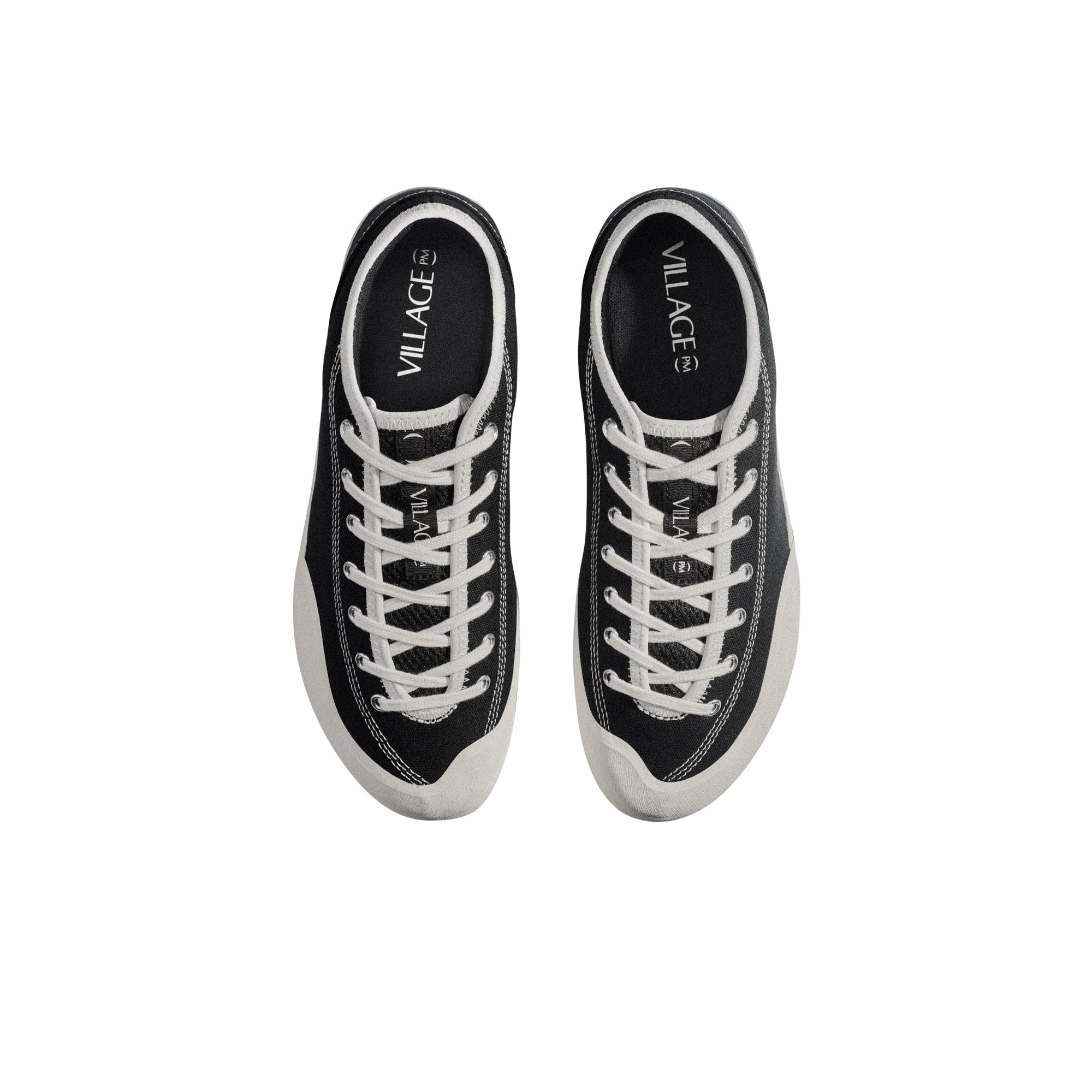 "1.30 PM" CANVAS SHOES (BLACK/WHISPER WHITE)-3