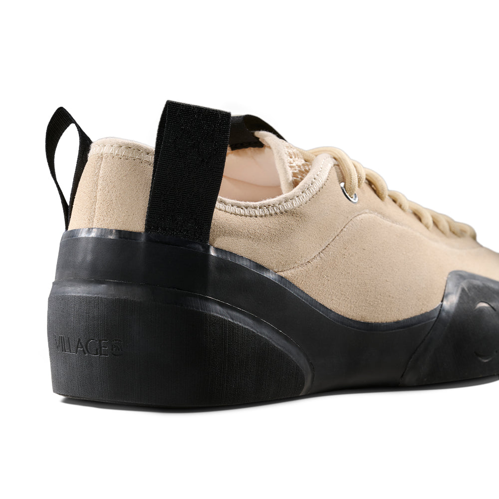 "1.00 PM" SUEDE SHOES (CREAM BEIGE/NATURAL BLACK)-7