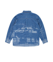 Cargar imagen en el visor de la galería, POP TRADING CO. - &quot;PRINTED&quot; DENIM SHIRT (DENIM BLUE)
