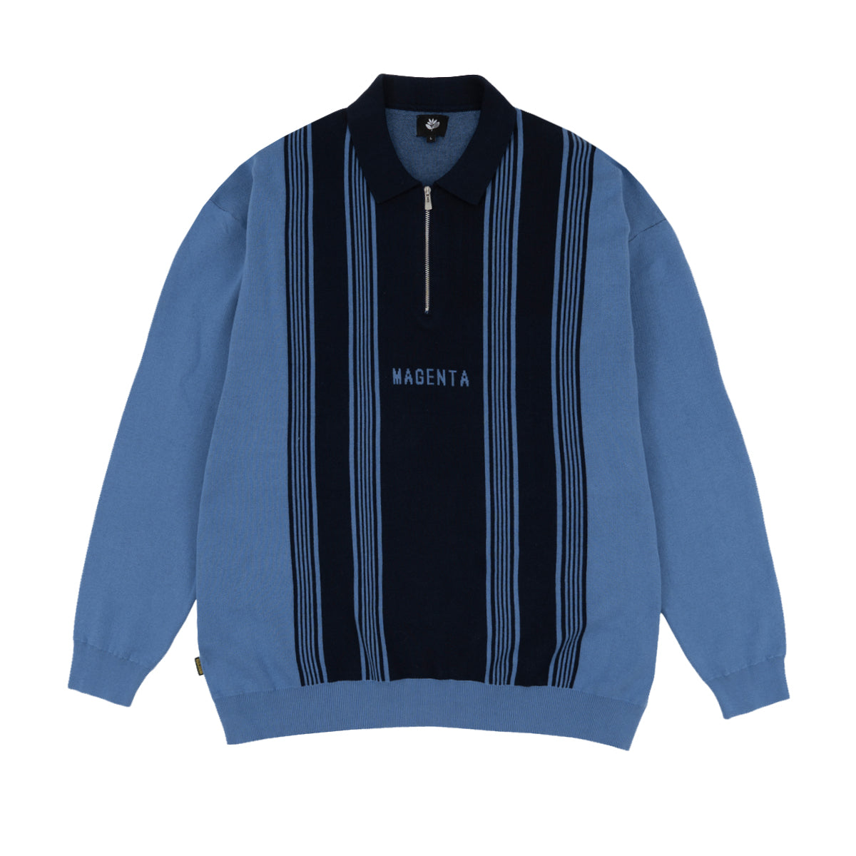 "1984" KNITTED POLO (BLUE)