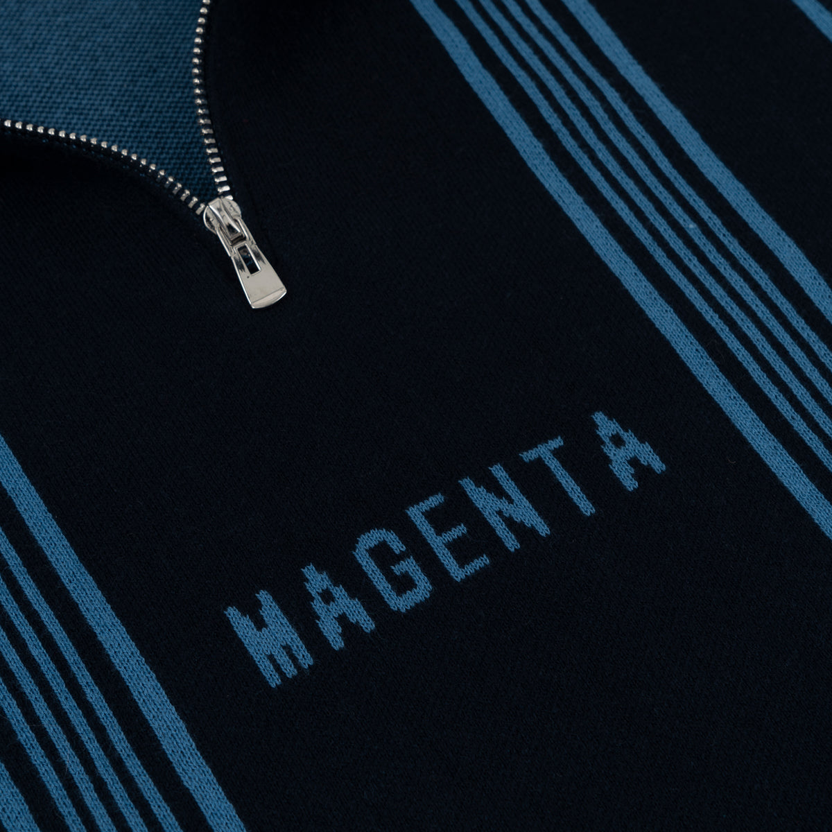 "1984" KNITTED POLO (BLUE)-3