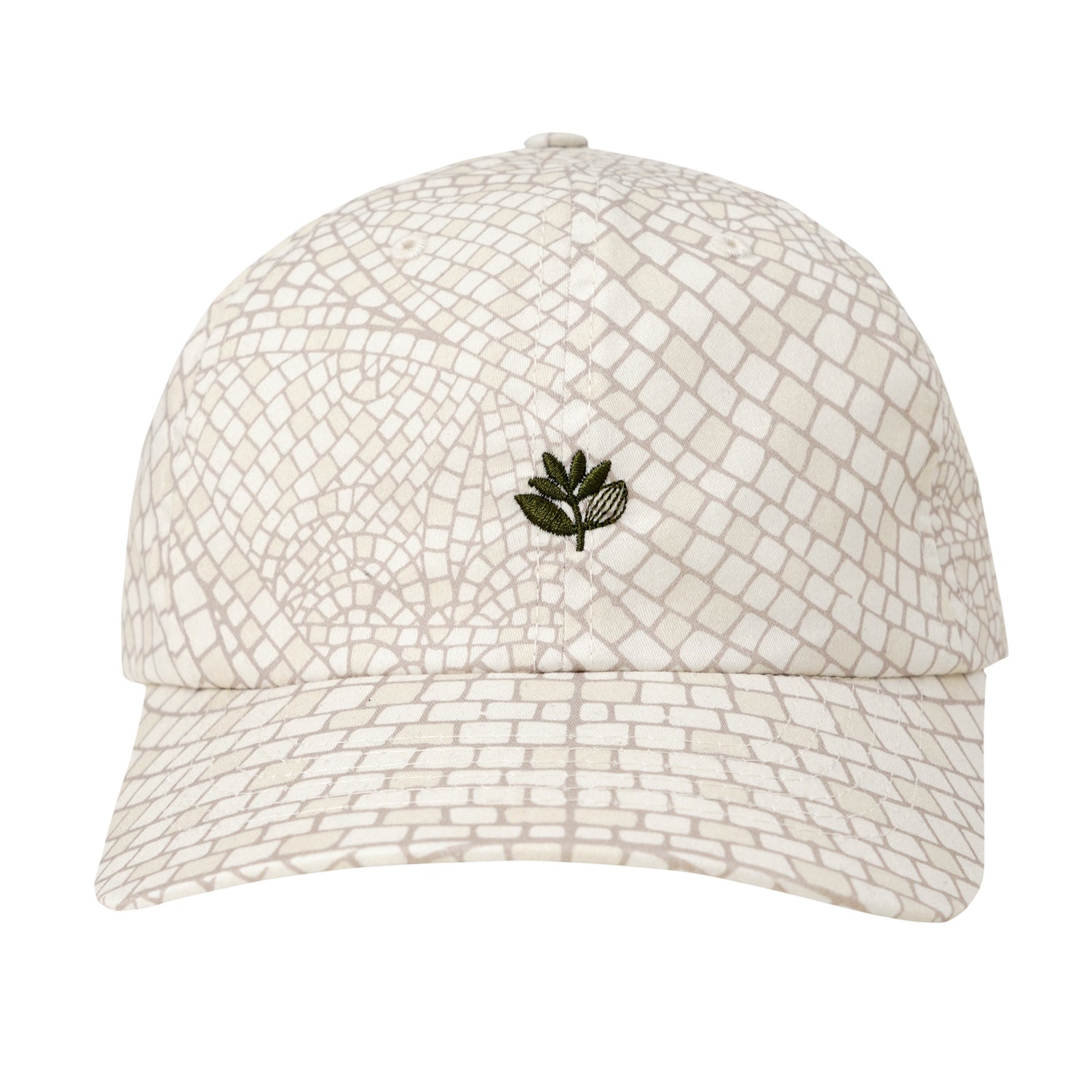 "MOSAIC" 6 PANEL HAT (NATURAL)