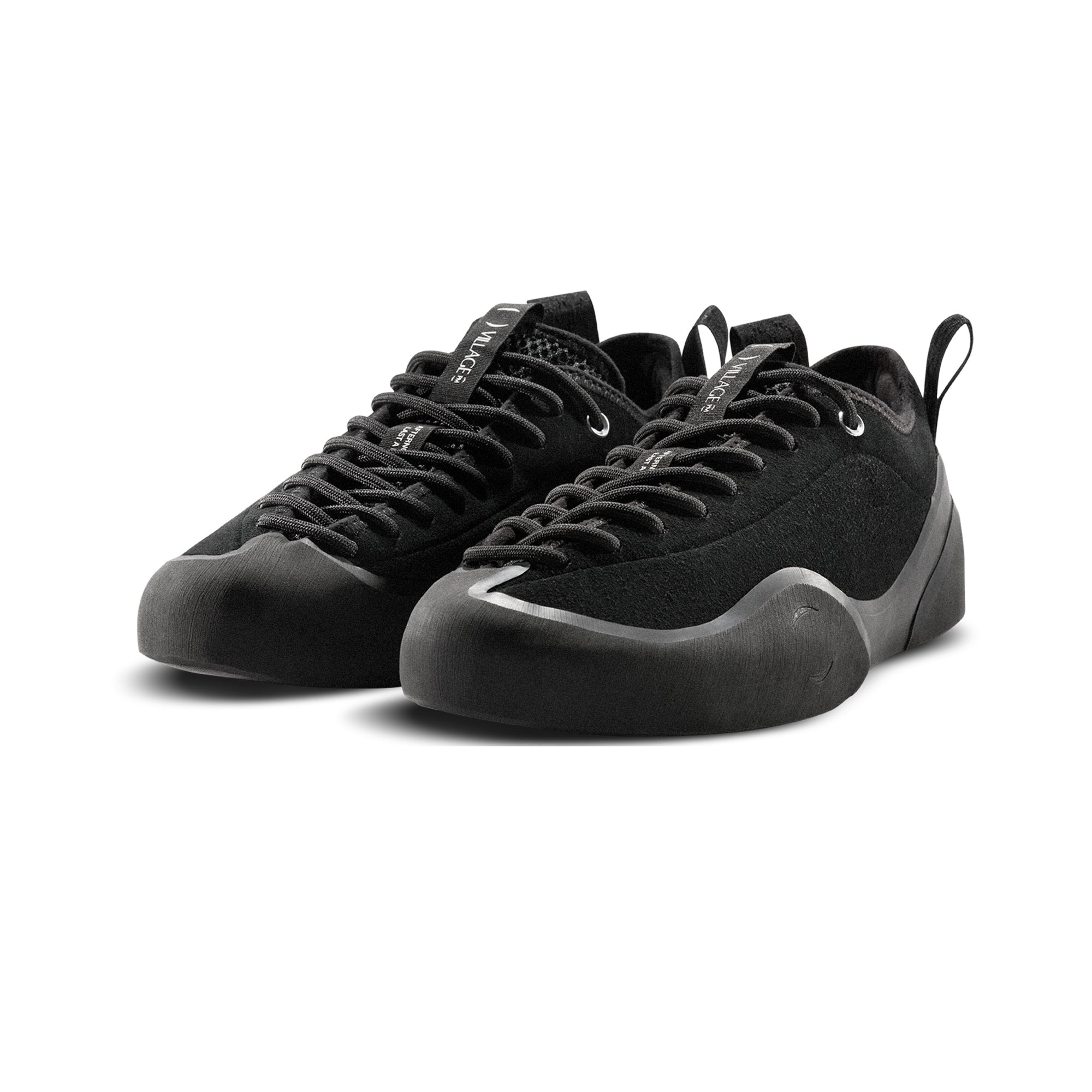 "1.00 PM" SUEDE SHOES (BLACK/NATURAL BLACK)