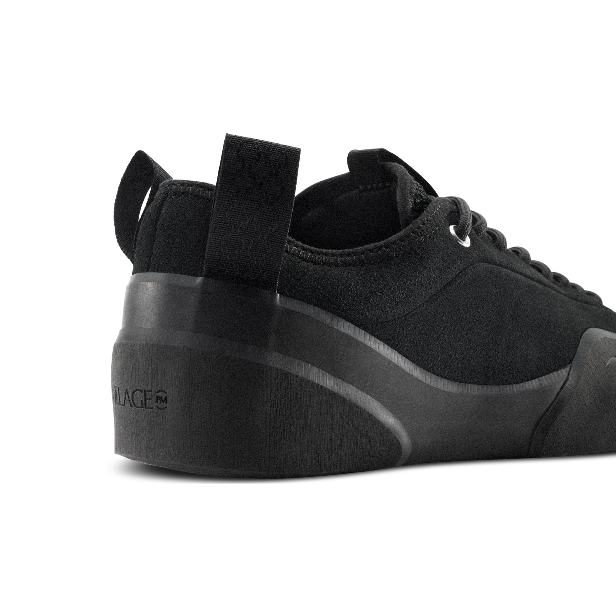 "1.00 PM" SUEDE SHOES (BLACK/NATURAL BLACK)-6