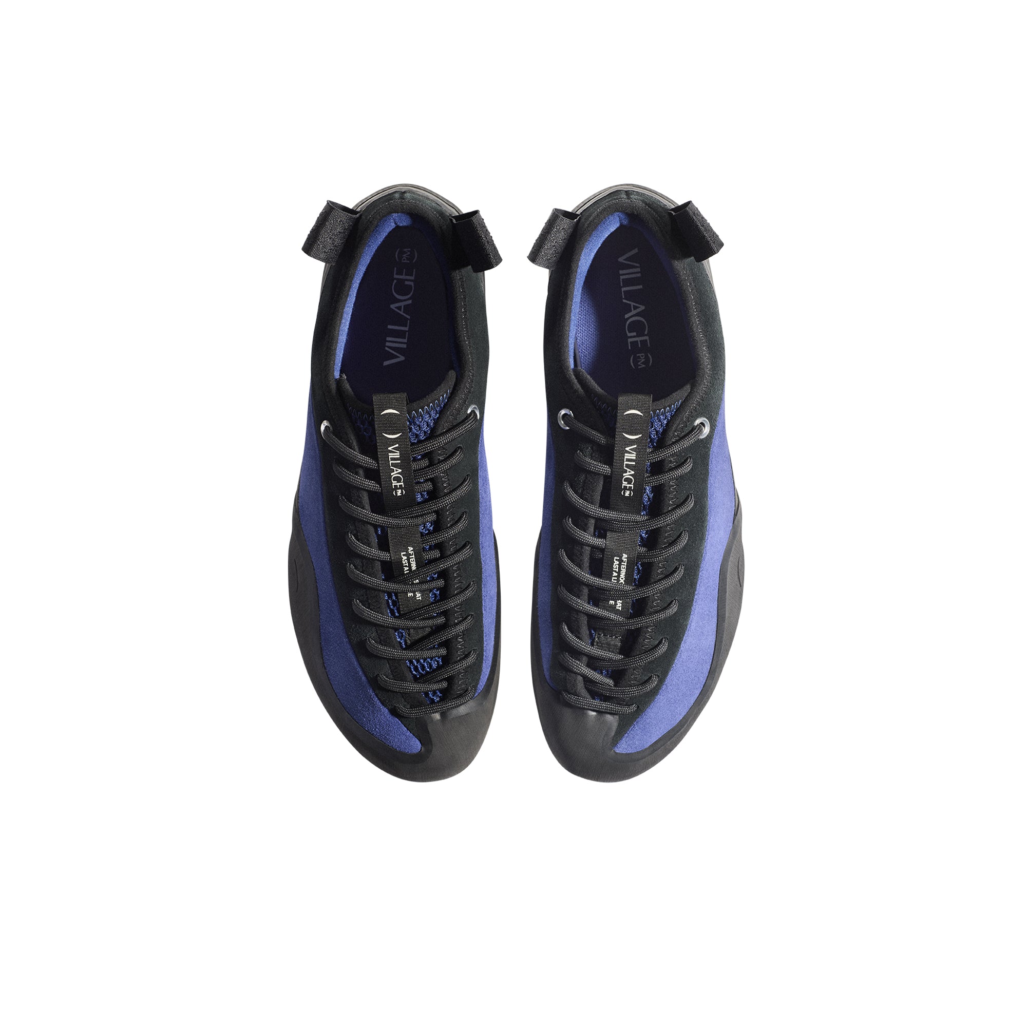 "1.00 PM" SUEDE SHOES (BLUEPRINT/NATURAL BLACK)-3