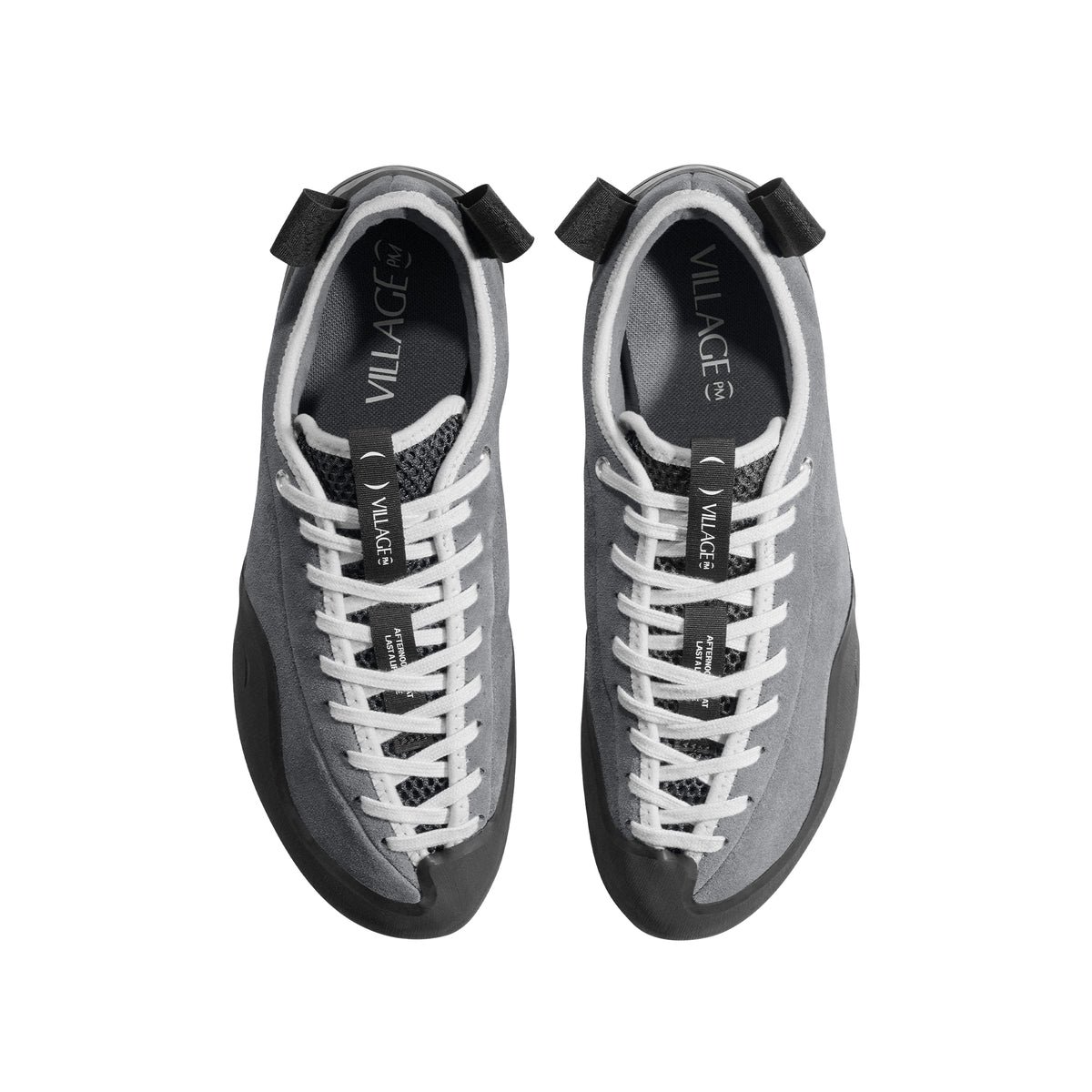"1.00 PM" SUEDE SHOES (GREY/NATURAL BLACK)-3