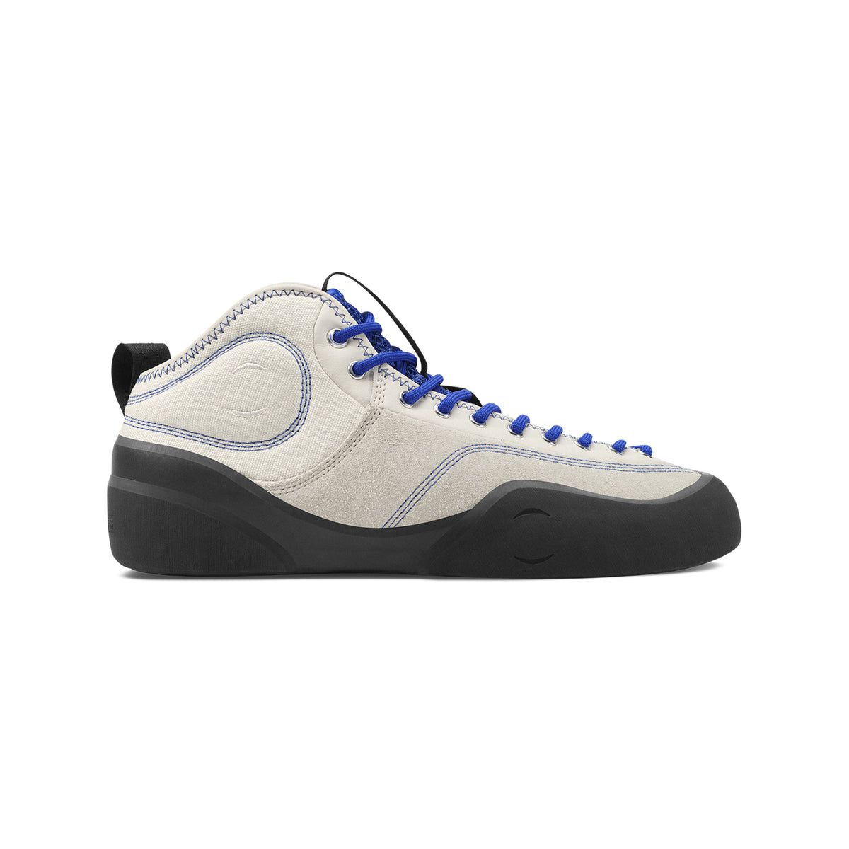 "1.00 PM MID" SUEDE/CANVAS SHOES (CREAM BLUE/NATURAL BLACK)-1
