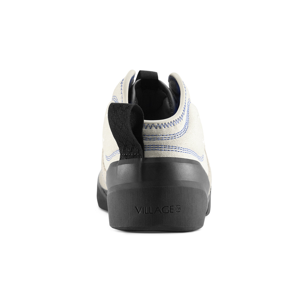 "1.00 PM MID" SUEDE/CANVAS SHOES (CREAM BLUE/NATURAL BLACK)-5