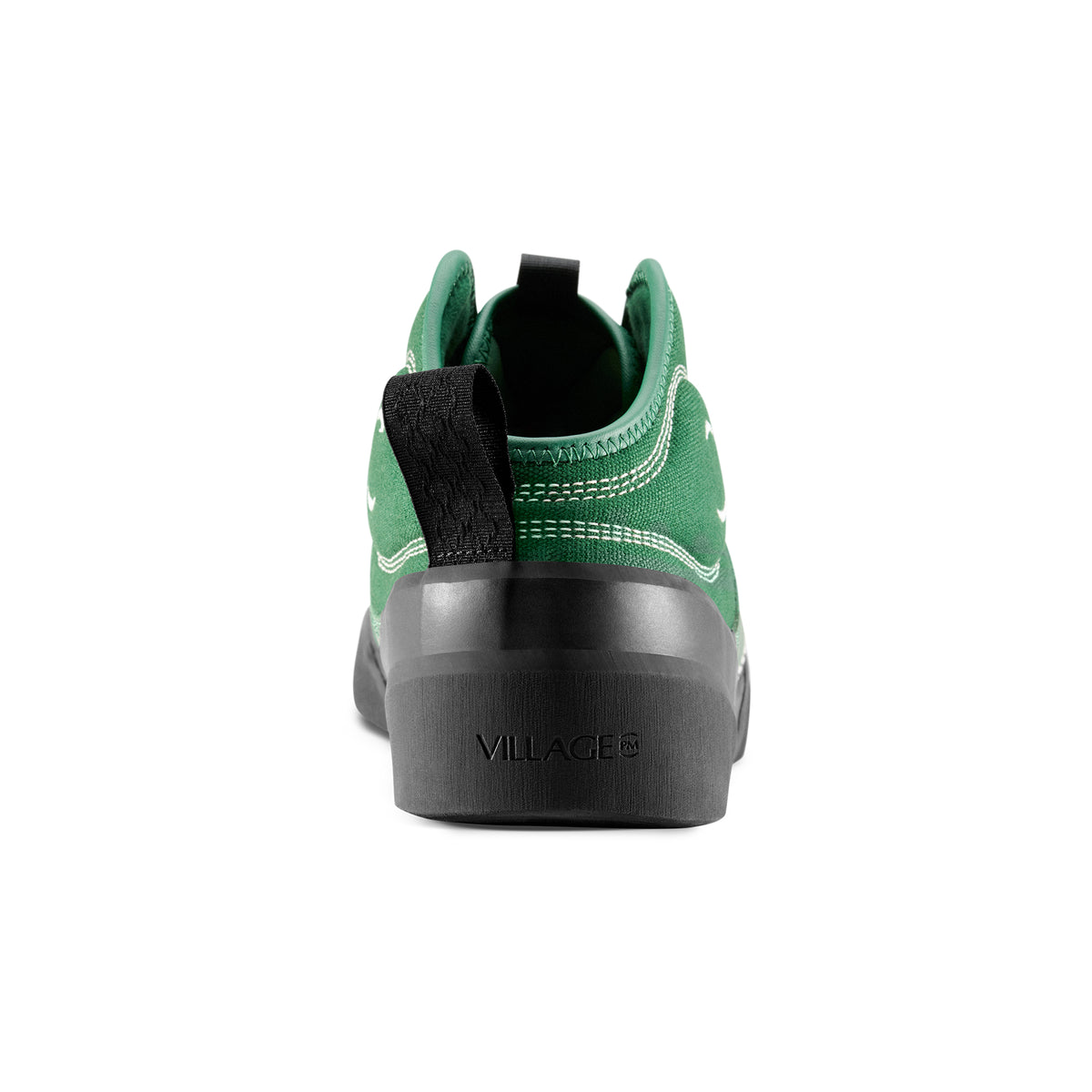 "1.00 PM MID" LEATHER/CANVAS SHOES (GREEN/NATURAL BLACK)-5