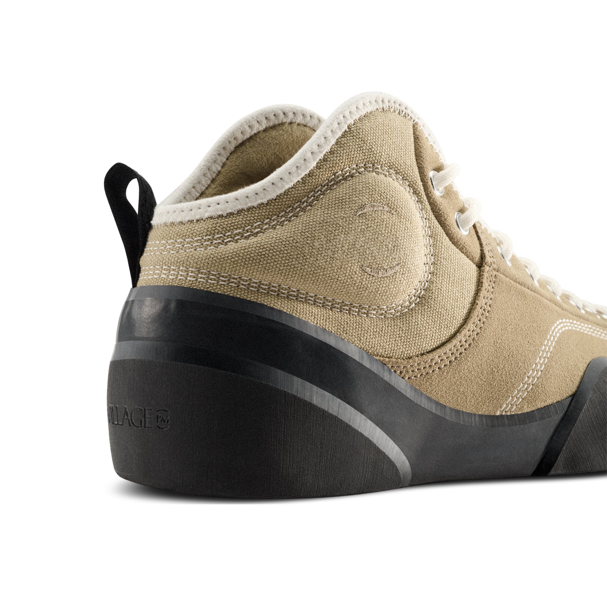"1.00 PM MID" LEATHER/SUEDE/CANVAS SHOES (SAND/NATURAL BLACK)-6