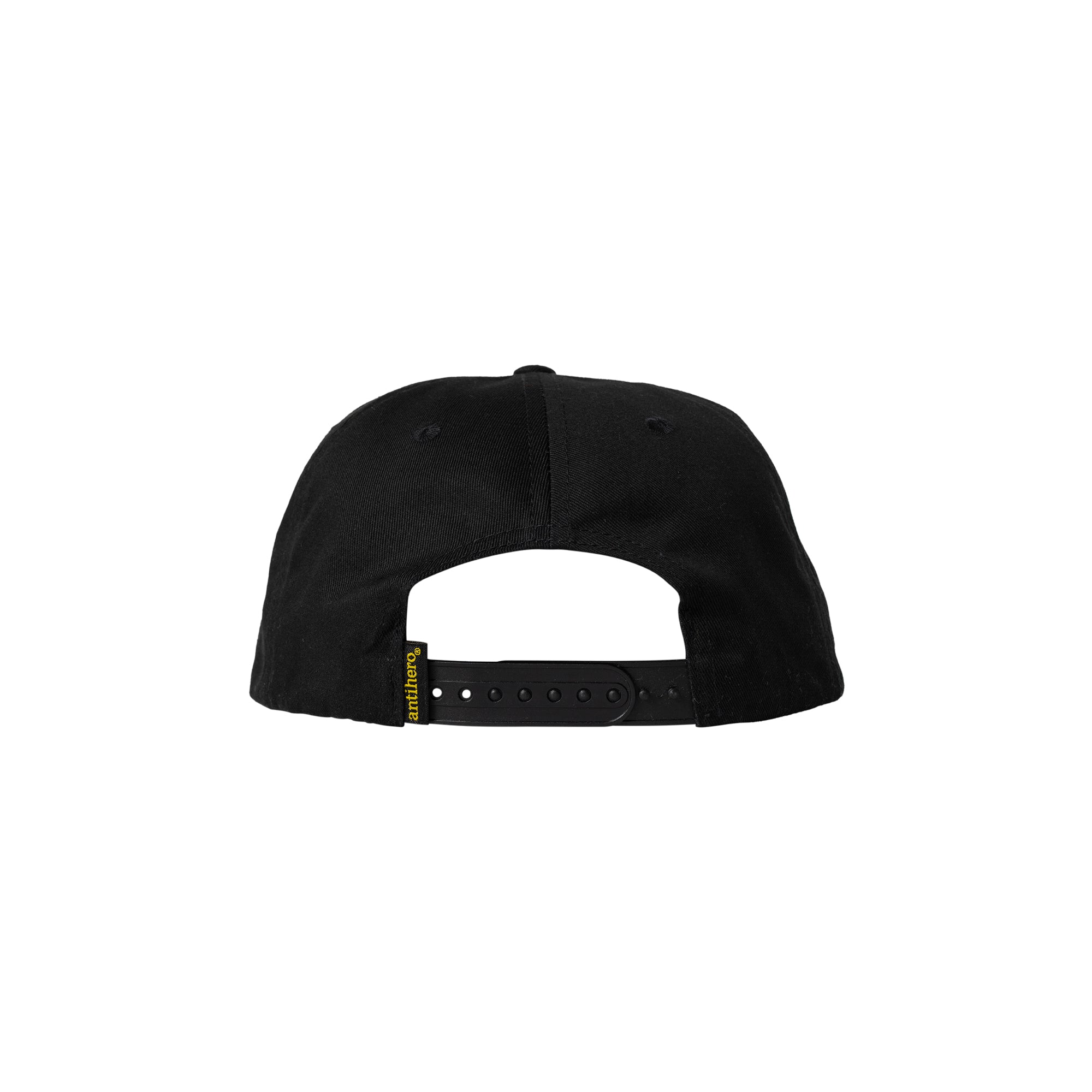 "BASIC EAGLE" SNAPBACK HAT (BLACK/GOLD)-2