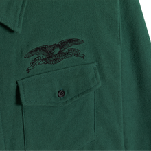 Load image into Gallery viewer, ANTI HERO - &quot;BASIC EAGLE&quot; FLANNEL SHIRT (DARK GREEN)
