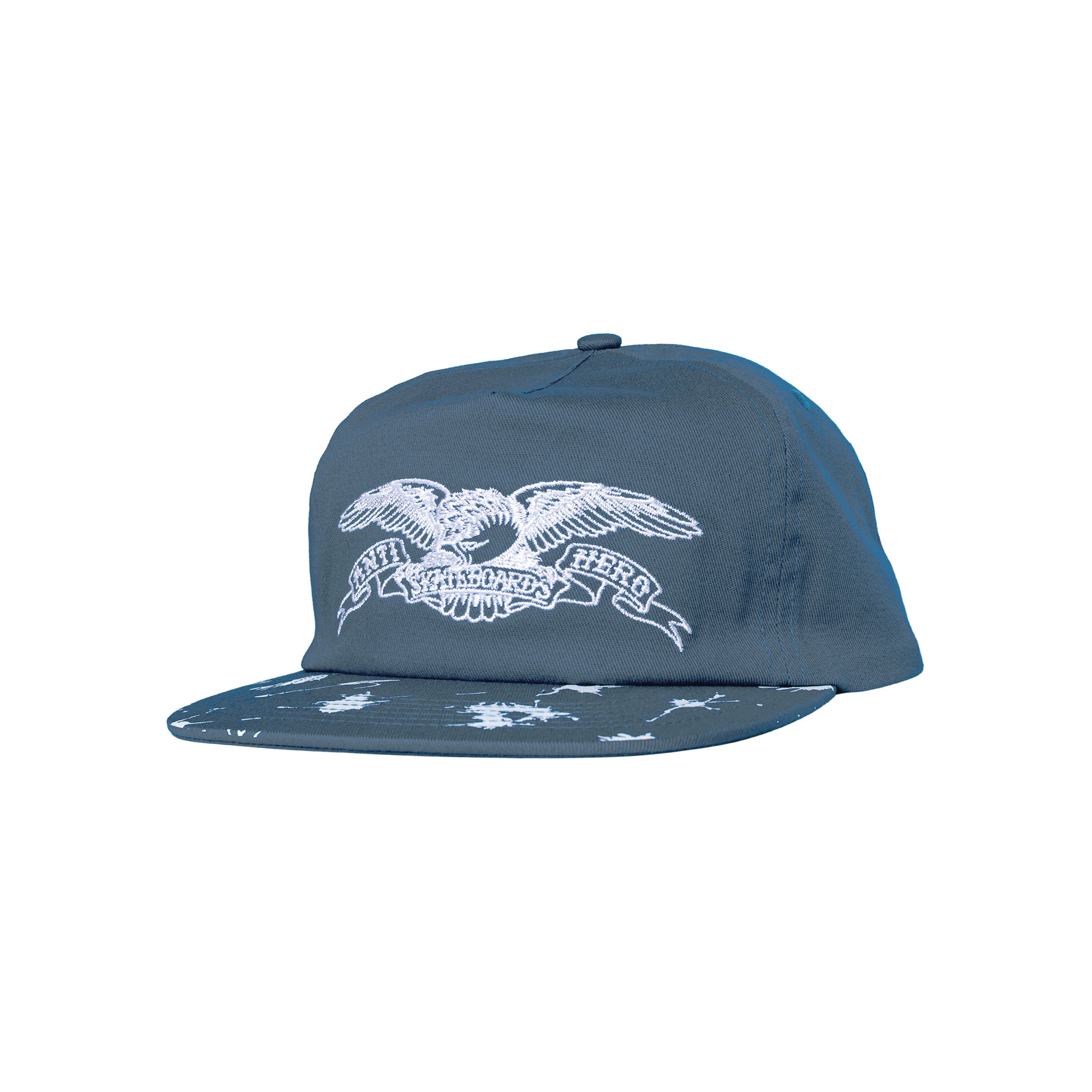 "DAMN YOU BASIC EAGLE" SNAPBACK HAT (BLUE/WHITE)