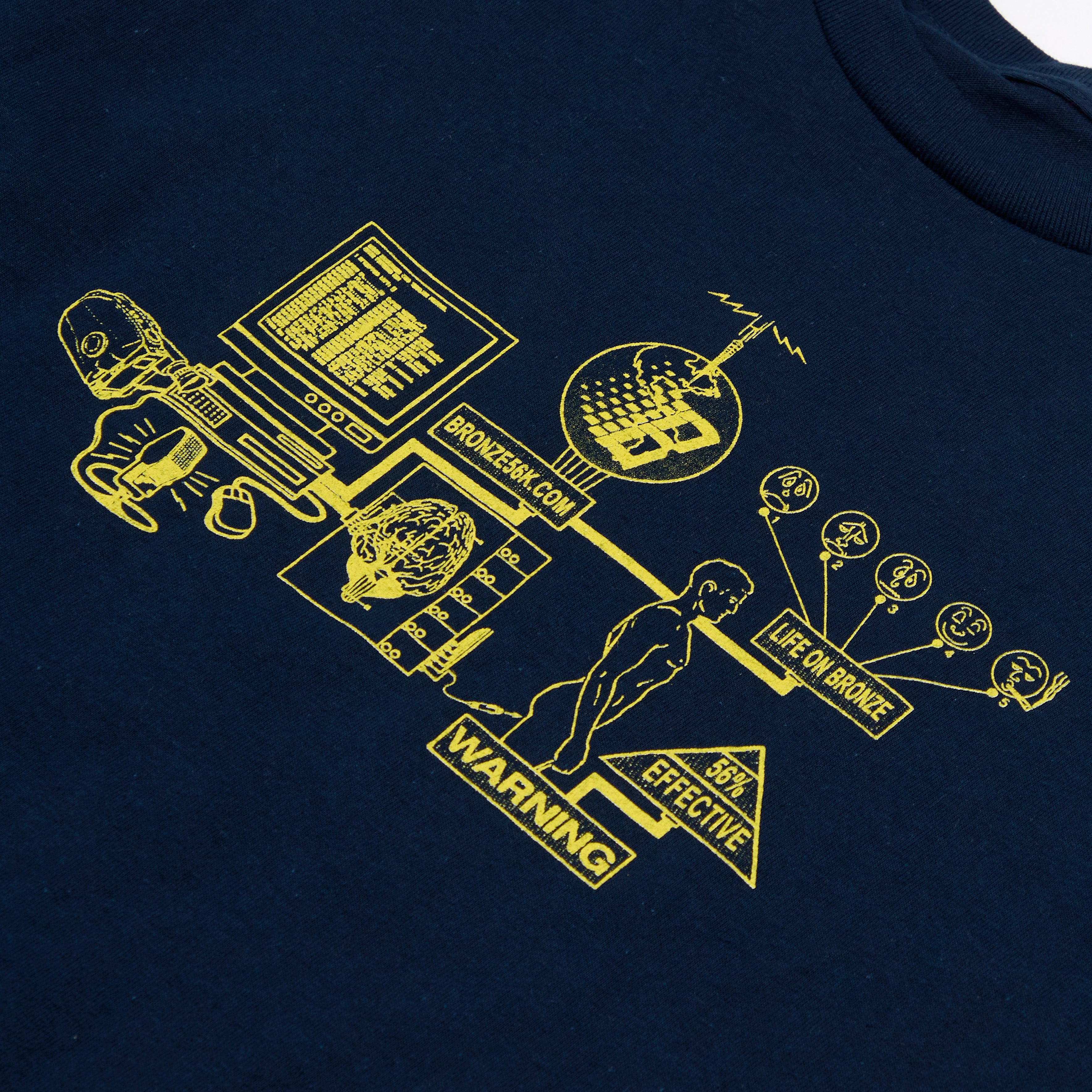 "LOCKED IN" T-SHIRT (NAVY)