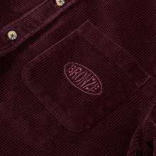 Load image into Gallery viewer, BRONZE 56K - &quot;CORDUROY&quot; BUTTON UP JACKET (BURGUNDY)
