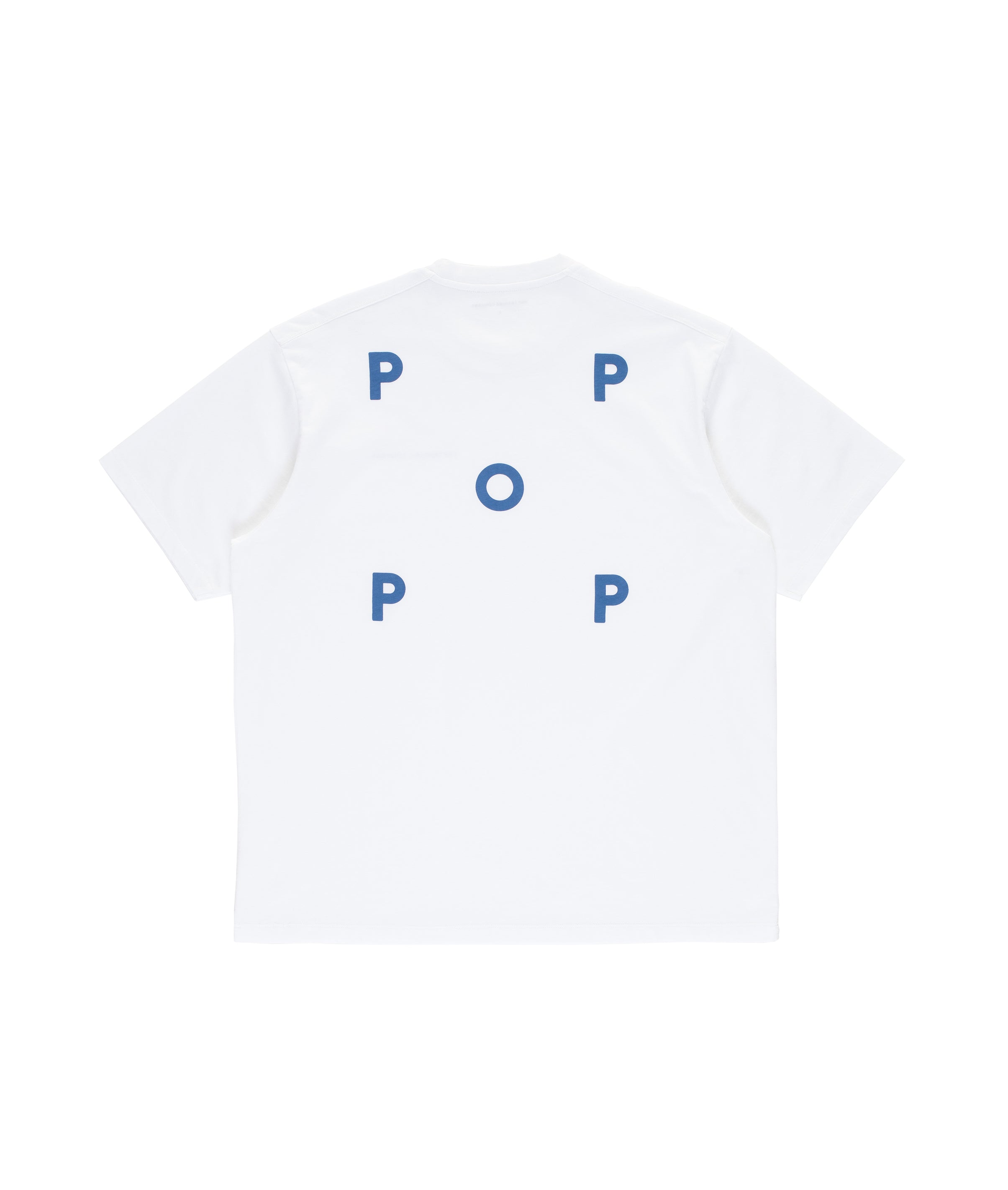 POP TRADING CO. - "LOGO" T-SHIRT (WHITE/DUTCH BLUE)