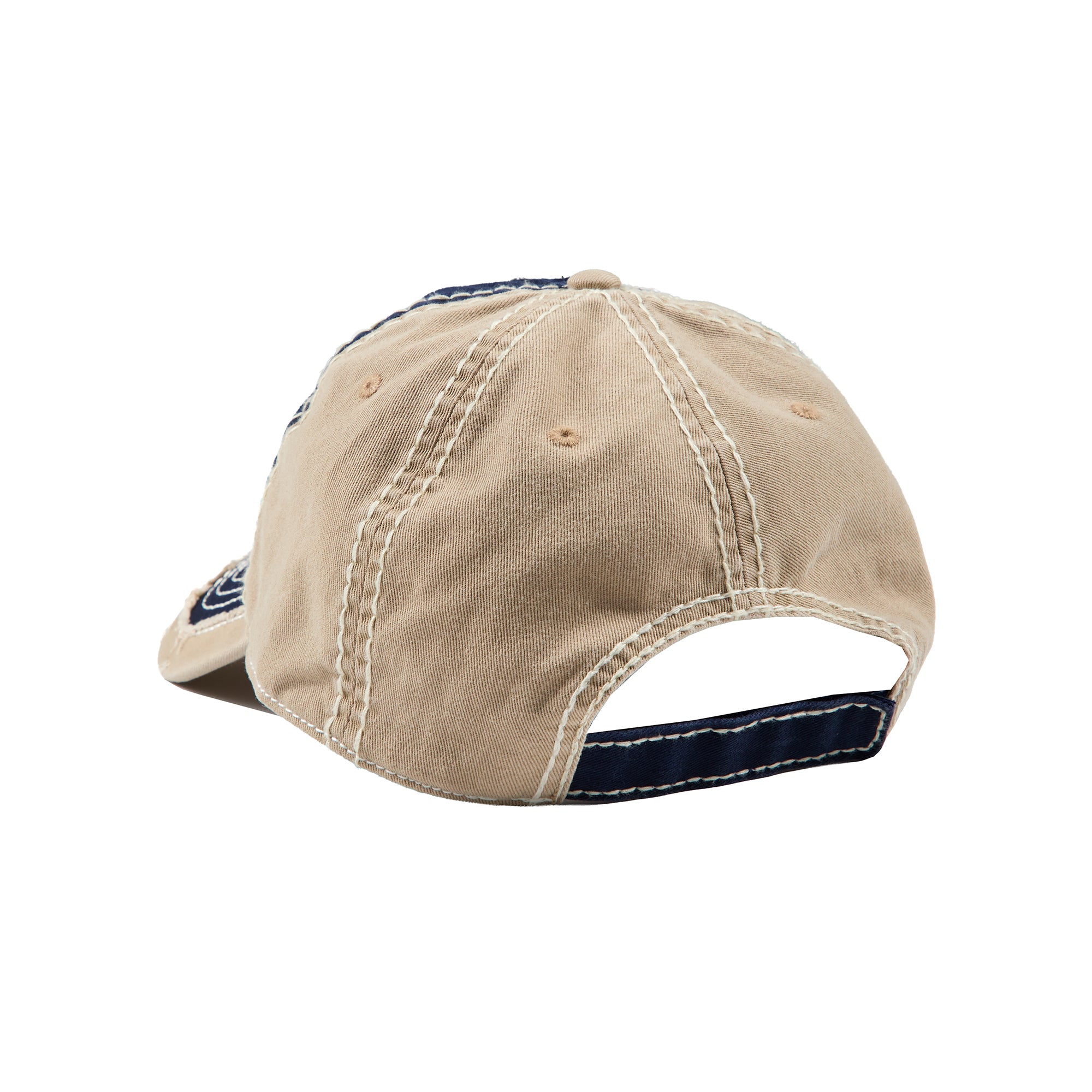 "MADNESS" HAT (DISTRESSED NAVY/BEIGE)