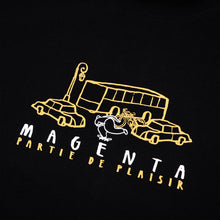 Lade das Bild in den Galerie-Viewer, MAGENTA SKATEBOARDS - &quot;PLAISIR&quot; T-SHIRT (BLACK)
