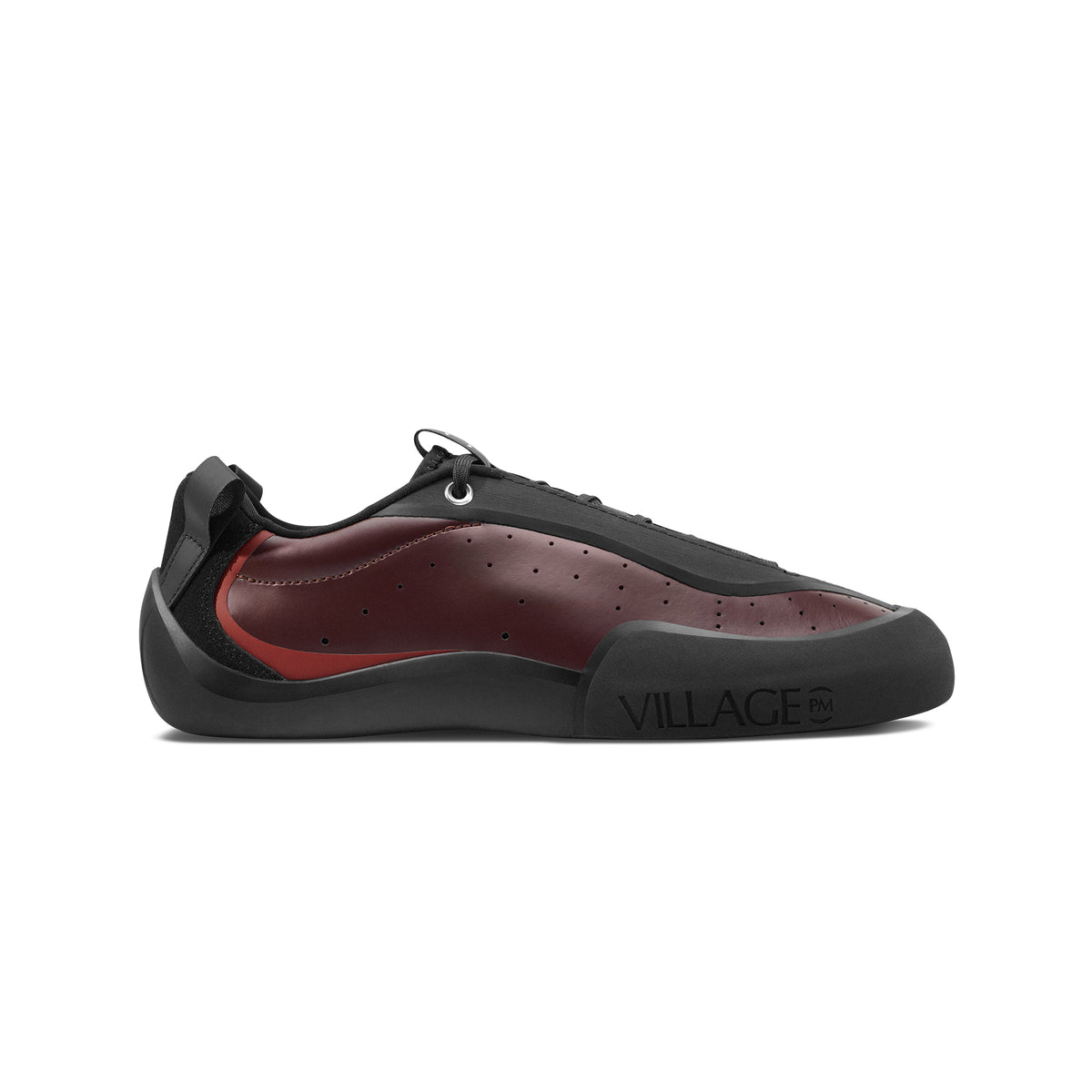 "2.00 PM" LEATHER SHOES (MAROON/NATURAL BLACK)-1