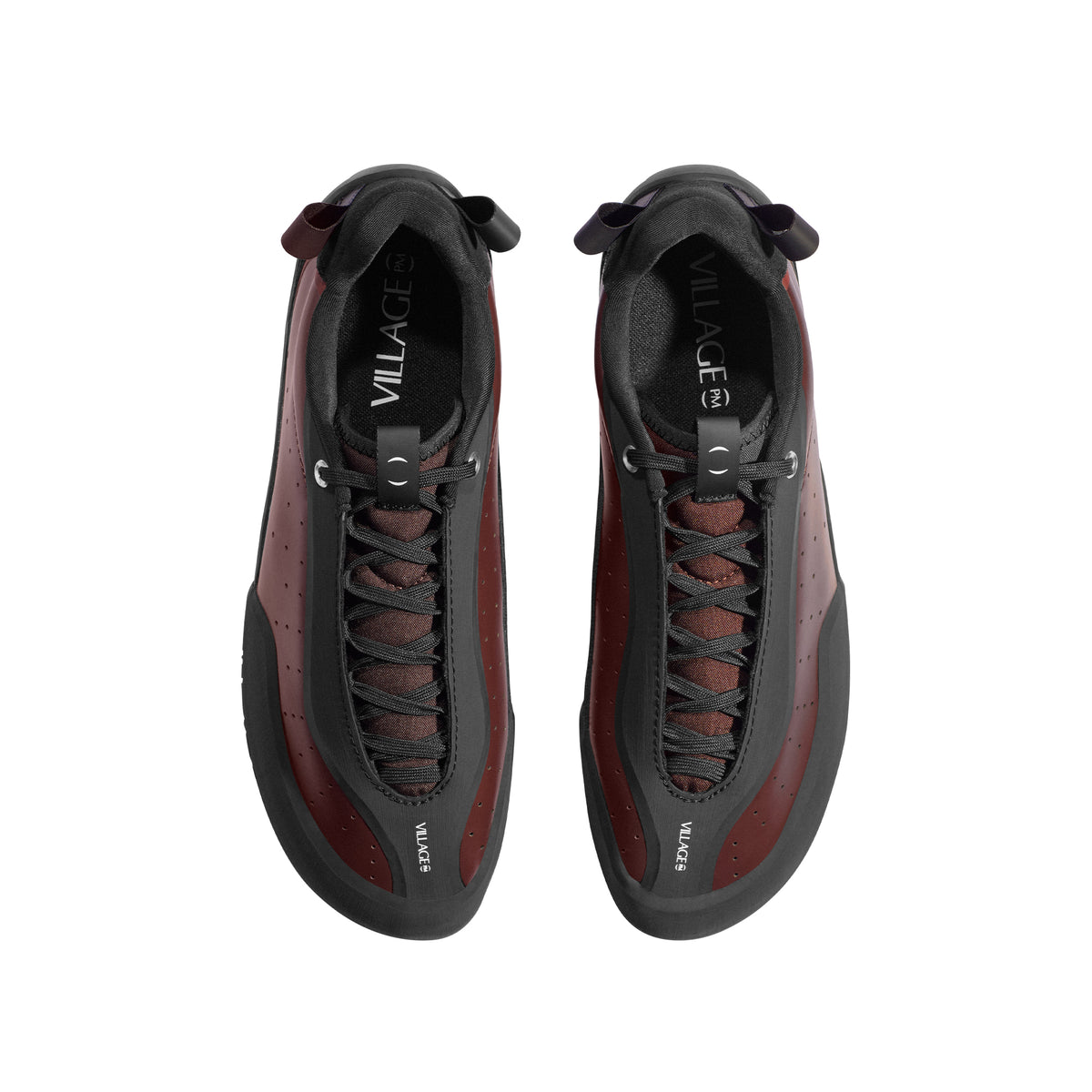 "2.00 PM" LEATHER SHOES (MAROON/NATURAL BLACK)-3