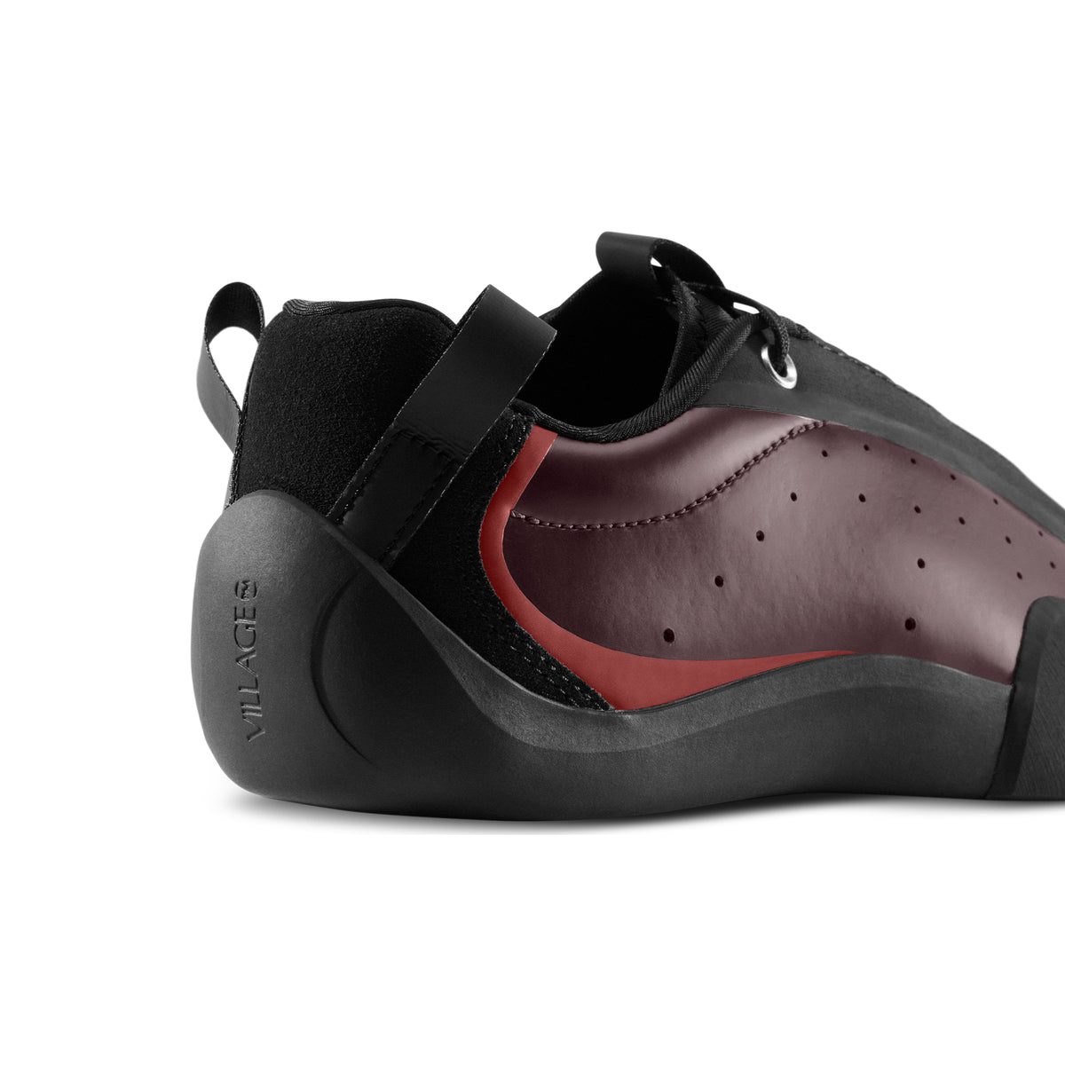 "2.00 PM" LEATHER SHOES (MAROON/NATURAL BLACK)-4