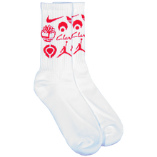Load image into Gallery viewer, CLASSIC GRIPTAPE - &quot;SPONSOR&quot; SOCKS (WHITE)
