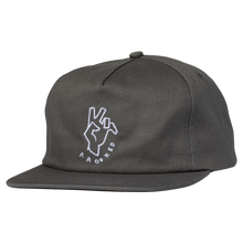 Afbeelding in Gallery-weergave laden, KROOKED - &quot;HANDY&quot; SNAPBACK (CHARCOAL)
