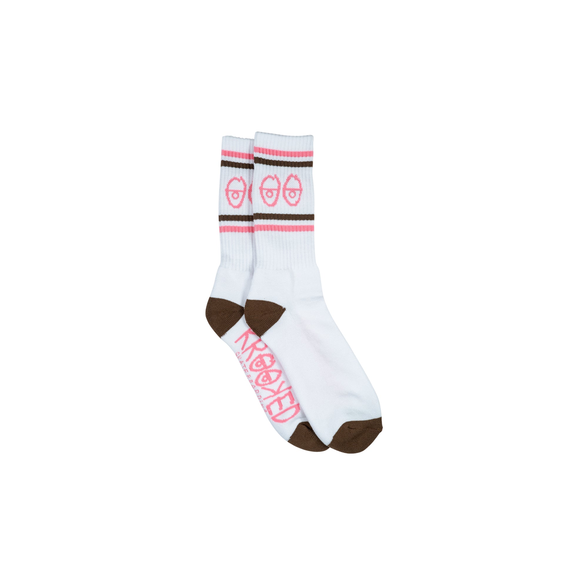 "EYES" SOCKS (WHITE/BROWN/PINK) (kopie)-1
