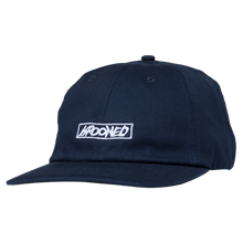 Load image into Gallery viewer, KROOKED - &quot;MOONSMILE SCRIPT&quot; STRAPBACK (NAVY)
