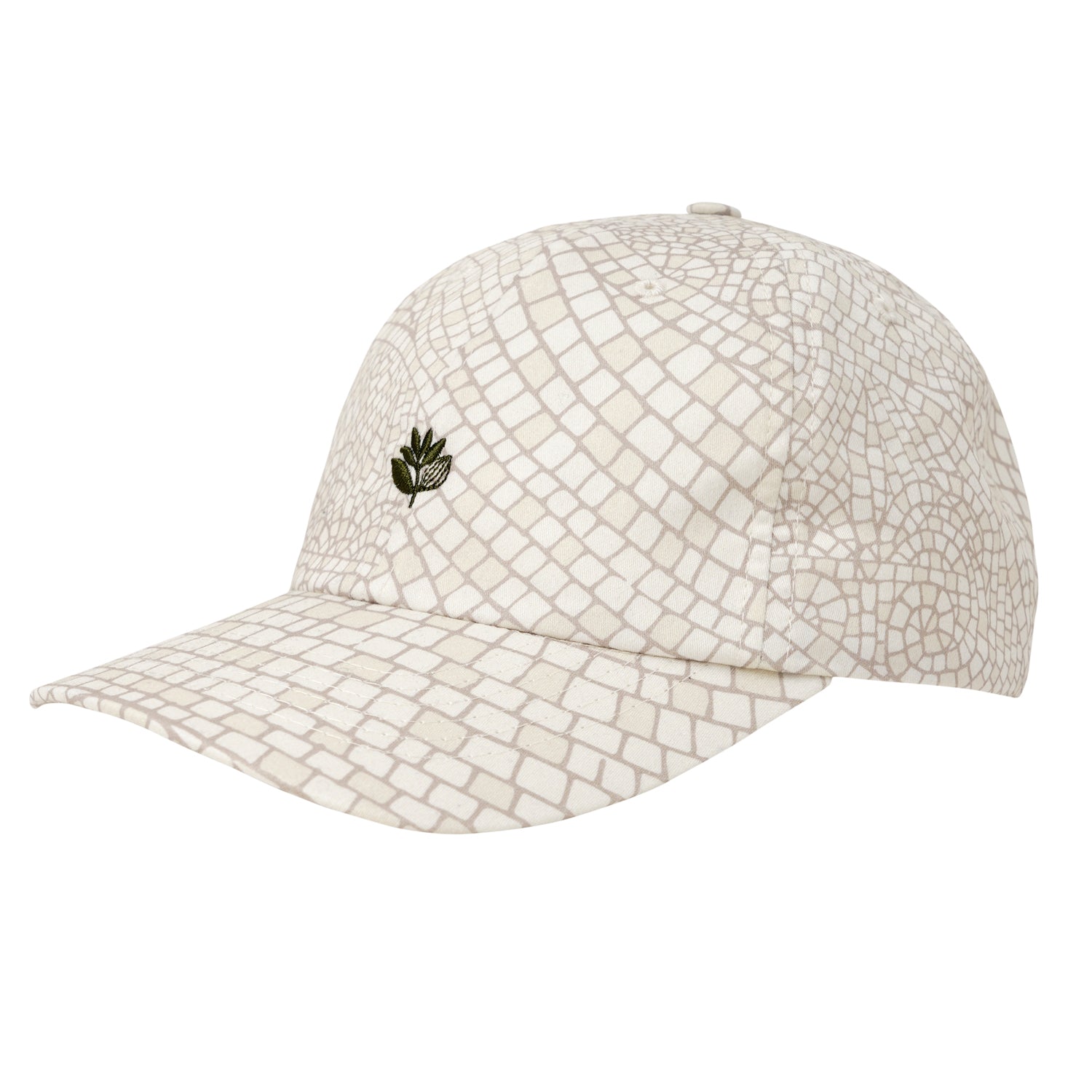 "MOSAIC" 6 PANEL HAT (NATURAL)-3