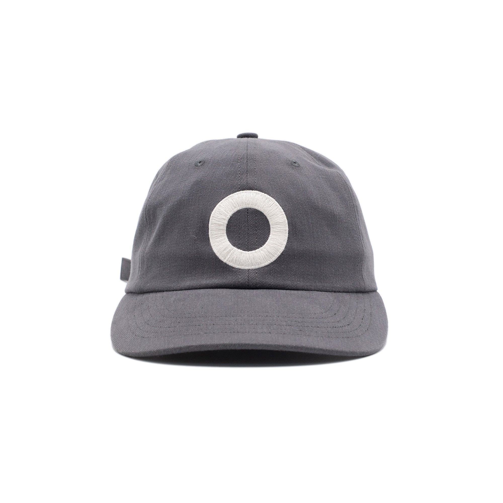 "O" SIXPANEL HAT (CHARCOAL)-1