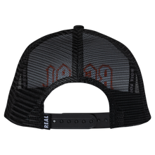 Load image into Gallery viewer, REAL SKATEBOARDS - &quot;DEEDS&quot; SNAPBACK HAT (WHITE/BLACK/RED)
