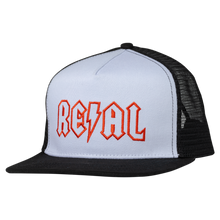 Load image into Gallery viewer, REAL SKATEBOARDS - &quot;DEEDS&quot; SNAPBACK HAT (WHITE/BLACK/RED)
