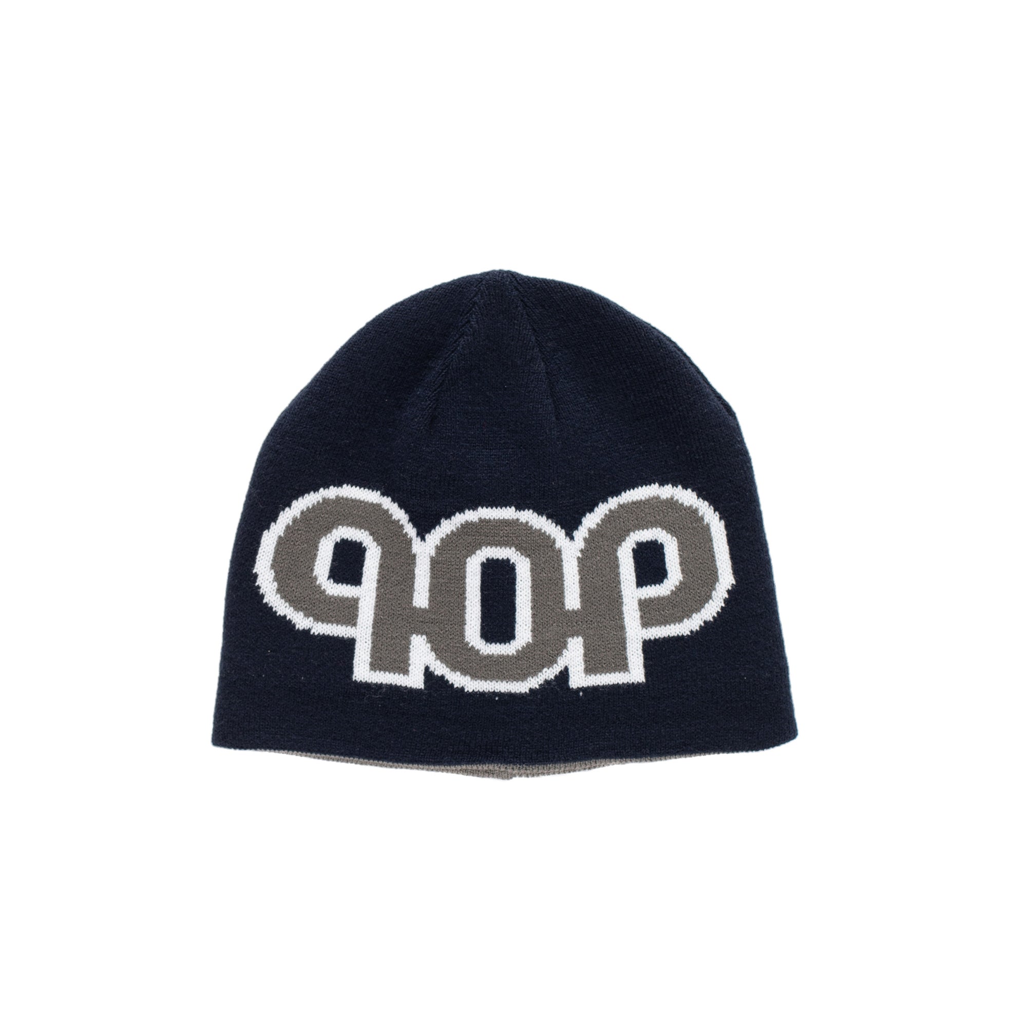 "PUB" REVERSIBLE BEANIE (GREY)-1