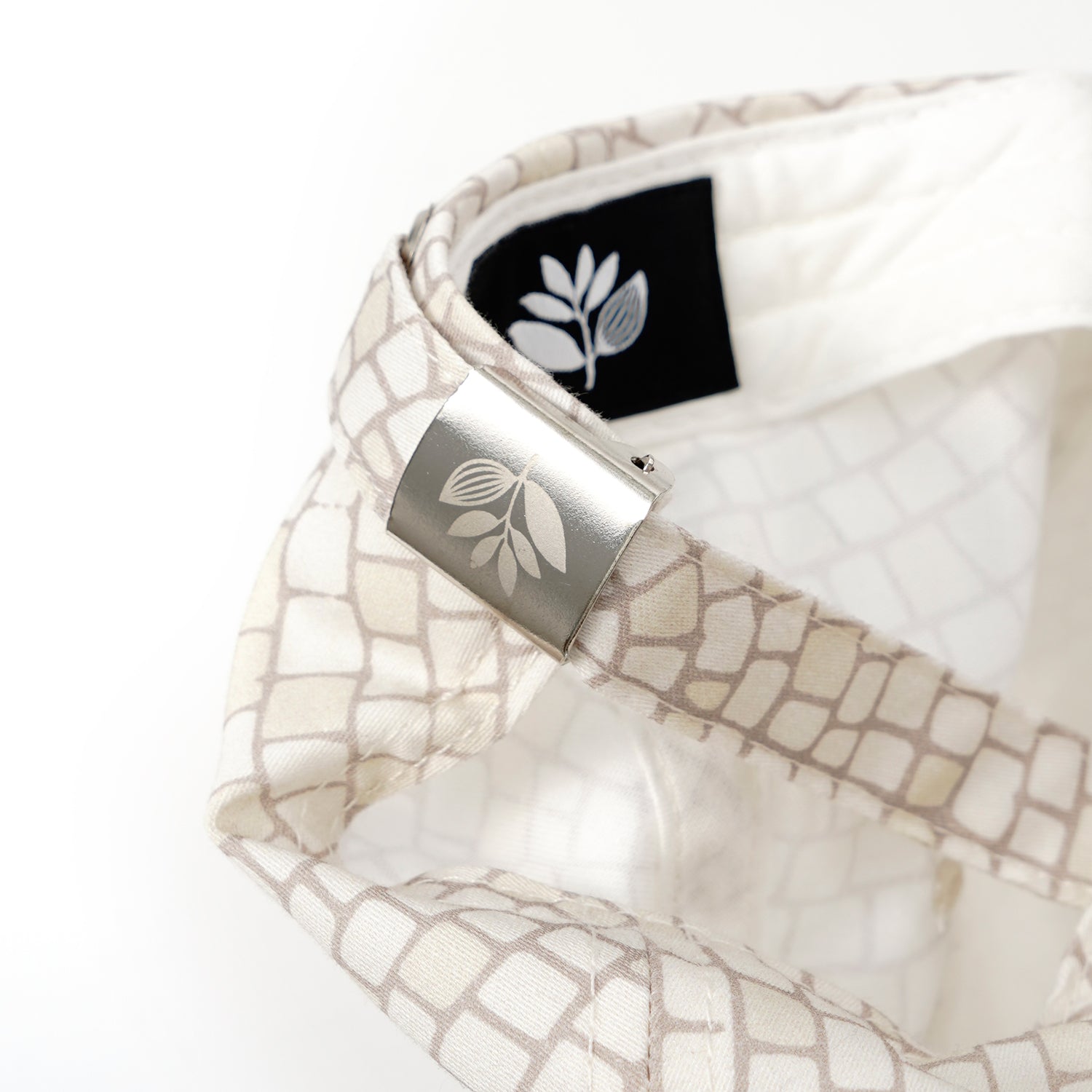 "MOSAIC" 6 PANEL HAT (NATURAL)-5