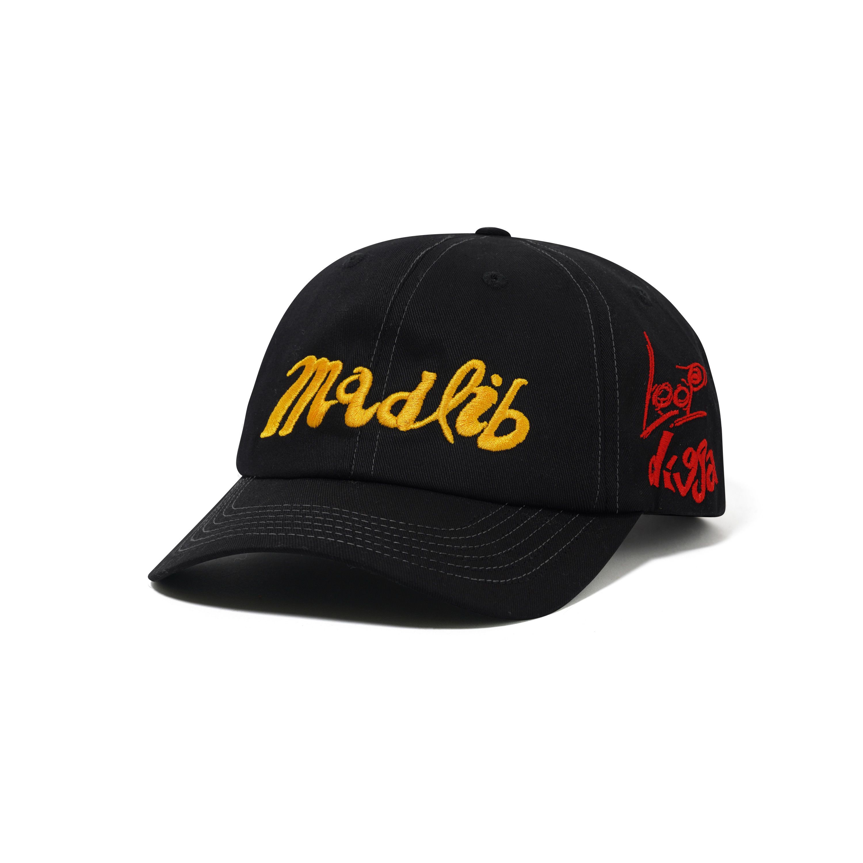 "ALIAS" 6 PANEL HAT (BLACK)