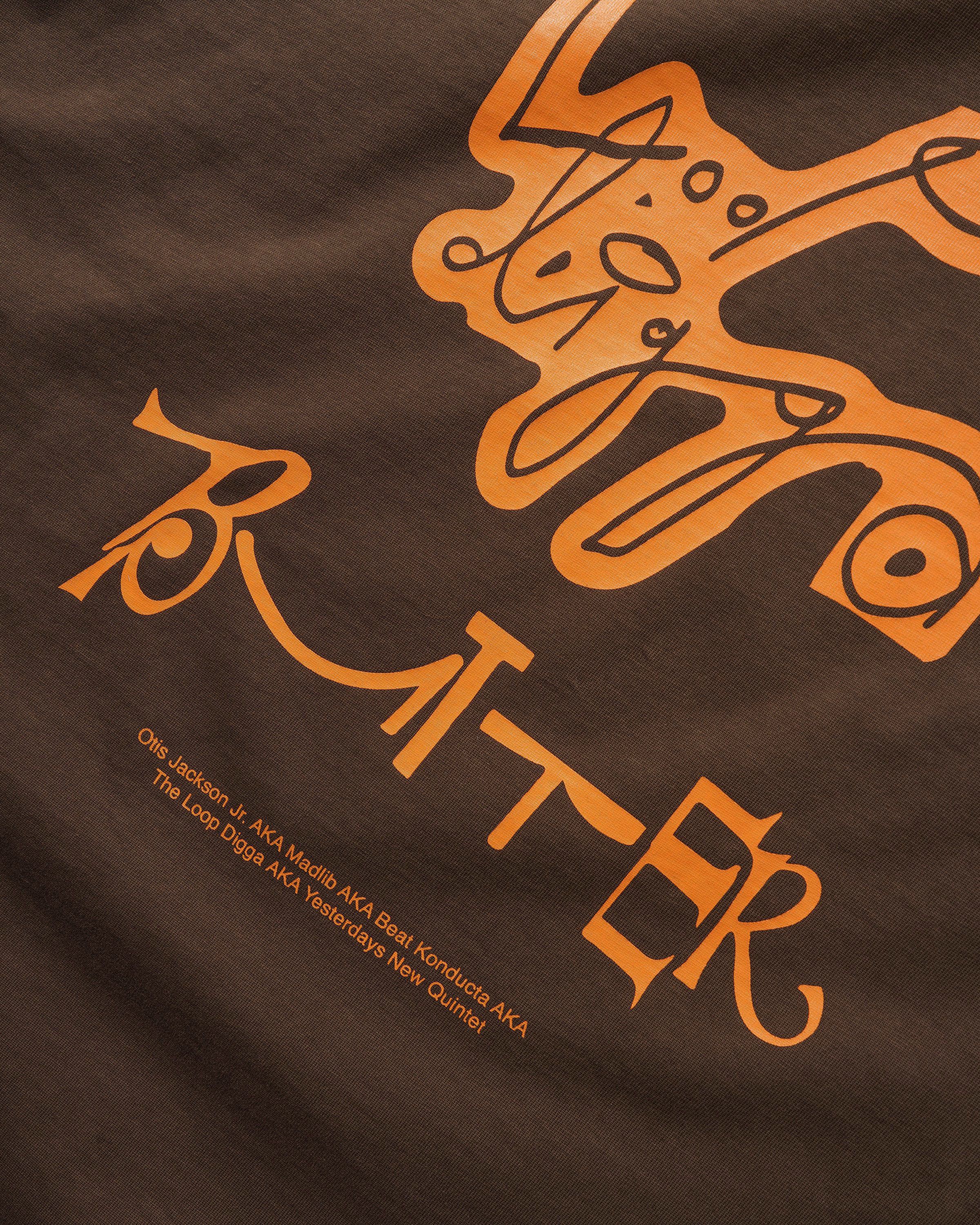 "ALIAS" T-SHIRT (BROWN)-5