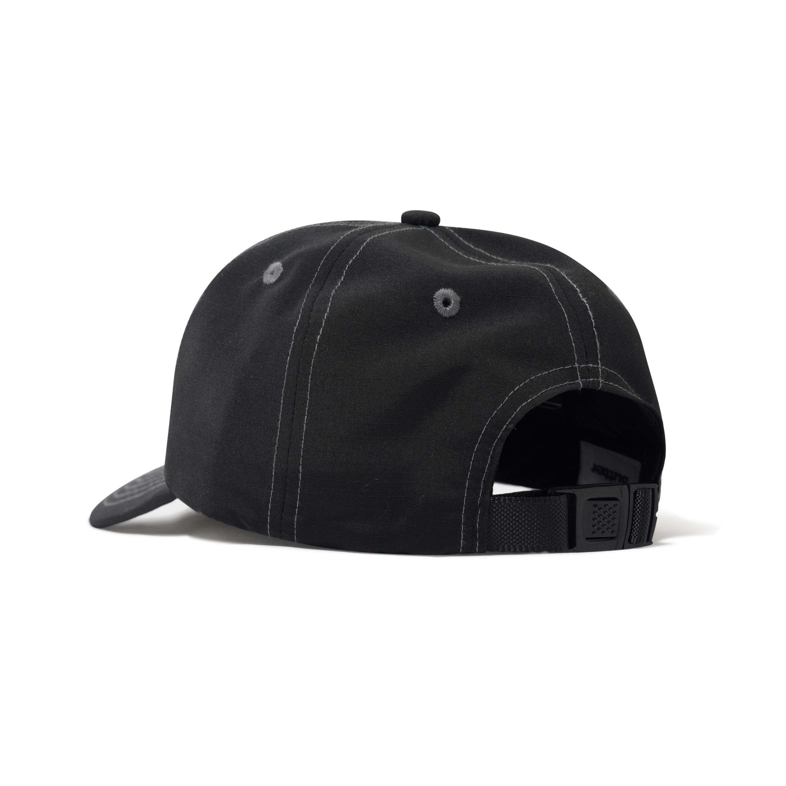 "ALPINE" 6 PANEL HAT (BLACK)