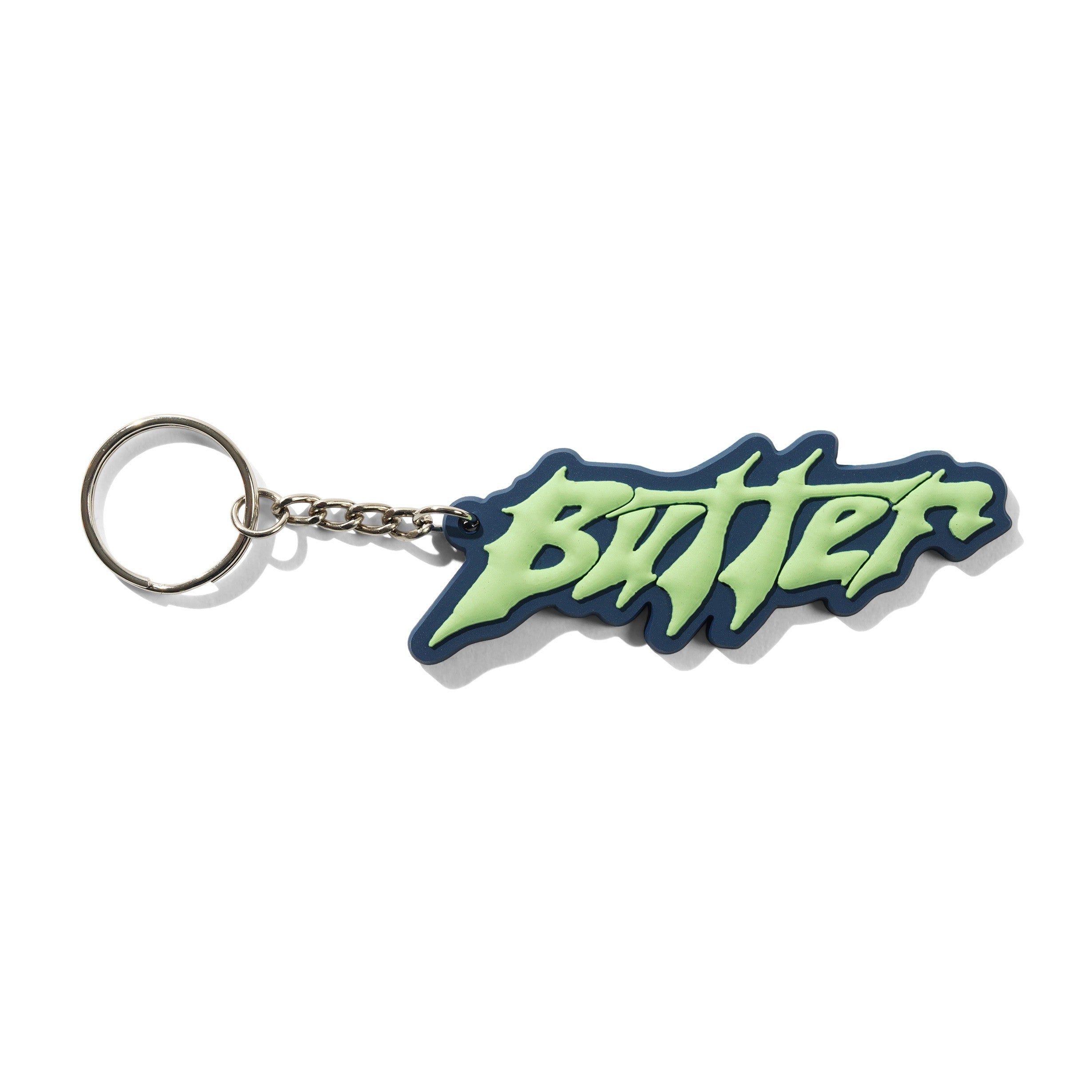 BUTTER GOODS - "AMPLIFY" KEY CHAIN (NAVY/MINT)